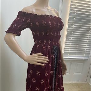 Short Sleeve Off-Shoulder Dress